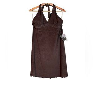 NWT! Duck head jeans brown towel material dress
